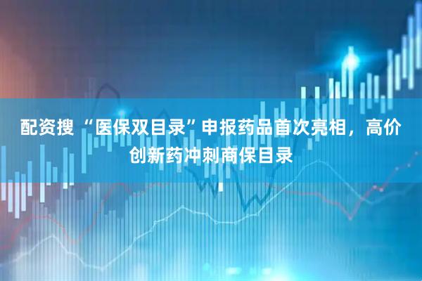 配资搜 “医保双目录”申报药品首次亮相，高价创新药冲刺商保目录